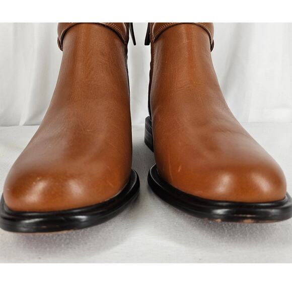 FRANCO SARTO ELESE LEATHER ANKLE BOOTS – WOMEN'S SIZE 8M – COGNAC – NEW WO BOX - Picture 10 of 11